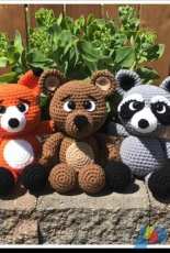 Deanna Albon - Little Chubbies Fox  Raccoon And Bear