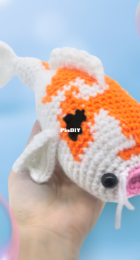 Stringy Ding Ding - Olive - Koi Fish Amigurumi - Free