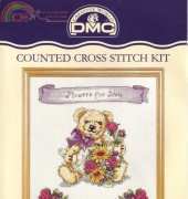 DMC K4112 Loveable Bears - Flowers for You by Sarah Bengry