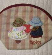 Sunbonnet mini purse - Bolsito Sunbonnet