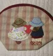 Sunbonnet mini purse - Bolsito Sunbonnet