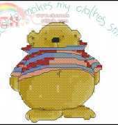 Hello Archie - Chocolate Makes My Clothes Shrink by Margaret Sherry from Cross Stitcher 158 XSD