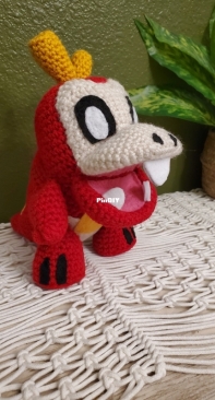 I free handed this Fuecoco Pokemon for the new generation