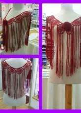 Mantoncillo de flamenca en hilo de seda