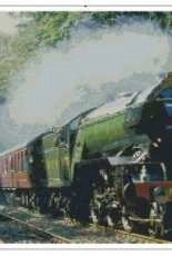 Classic Cross Stitch CCS  177TT09 Hexwood Steam Train