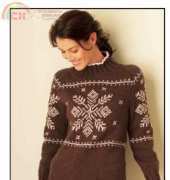Snowflake Sweater by Bernat Design Studio-Free