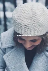 Knit Beret Hat by Jen Monroe-Free