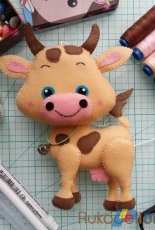 Rukodelion - Cow Felt Pattern - Russian Free