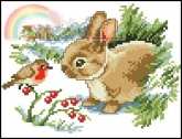 Vervaco 70.758 Rabbit and bird pcs