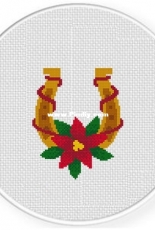 Daily Cross Stitch - Festive Horseshoe