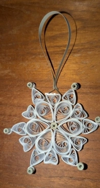 Paper Quilling Project - Snowflake