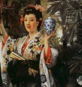 Golden Kite GK 724 - Young Lady Holding Japanese Objects