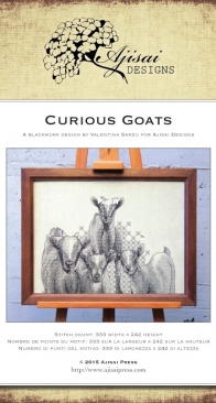 Aijsai Designs -  Curious Goats - Valentina Sardu - Blackwork