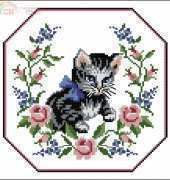 Permin 83-6597 Cat Cushion