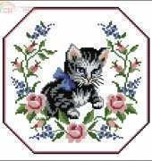 Permin 83-6597 Cat Cushion