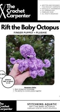 The Crochet Carpenter - Aaron Hayden - Rift the baby octopus