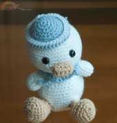 crocheted duck