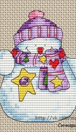 Snowmen with a Purple Scarf by Svetlana Sichkar - Free