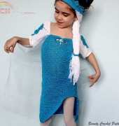 Beauty Crochet Pattern - Ice Queen Crochet Dress and Crown Patterns