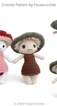 Fosse Crochet - Sandra Fosse - Cheeky Mushroom