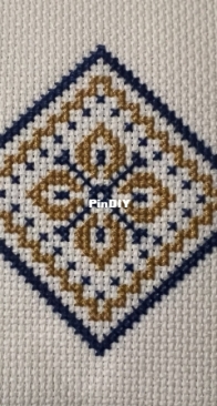 Ornament Navy Gold