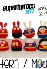 Easter superheroes Set 1 - Ahookashop