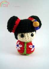Mutts - Susan Morishita - Chibi Kokeshi Doll