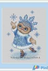 Snow Maiden Owl by Natalia Cherepanova