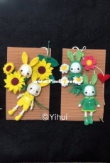 Mini rabbit and flower