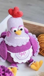 My Crochet Wonders - Marina Chuchkalova -  Fiona the Hen - Курица Фиона - Russian