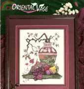Country Cross Stitch Book 78 -  Oriental Vase by Frankie Buckley