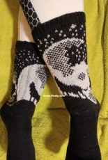 Canis Lupus Socks by Annette Schleicher-English,German-Free