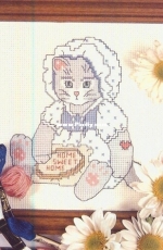 Calico Kittens - Home Sweet Home from The Cross Stitcher -  Febuary 2000 PCS + XSD