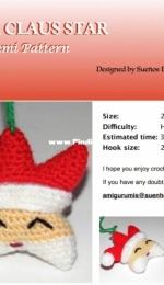 Sueños Blanditos - Gretel Crespo - Santa Claus Star Amigurumi - Free