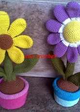Zan Crochet -Zan Merry - Flower in the Pot - Free