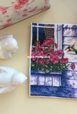 Hummingbird and Flowers