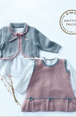 DMC Pattern 5296 Baby Dress and Cardigan - Italian, Spanish, Portuguese - Free
