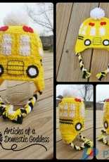 Articles of a Domestic Goddess - Donna Knox - School Bus Earflap Hat