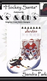 Hockey Santa Christmas Stocking.