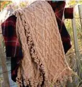 Vogue Knitting- Cabled Twirl Wrap-Free