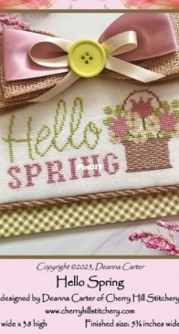 Hello Spring by Cherry Hill Stitchery from Punch Needle & Primitive Stitcher - Spring 2023 PCS + XSD