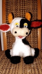 Cow - needle felting