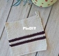 Sandra Stitches - Sandra Regev - Rustic Washcloth - Free