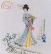 Anchor - Stitch by Stitch - Blue Oriental Lady