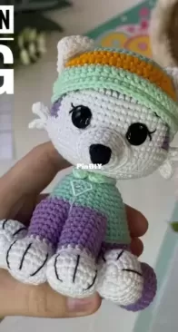 Crochet Friend Toy - CutePatternByYa - Anastasia Anastasiya Smolyakova - puppy Mountain Ranger - English