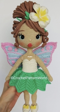 Crochet Pattern World - Annea Leolea - Astrid fairy outfit - Tenue de Fee pour Astrid - Feen Outfit Für Astrid - French or German