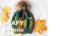 Simple Pattern Designs - Magic4kids - Adriana Mihalca - Leafy Slouchy Hat / Beanie