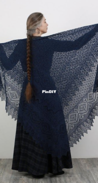 Yesnaby Square Shawl by Iaroslava Rud