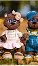 Bobrik Toys - Natalia Bober - наталия бобер - Bears Jack and Misha - мишки Жак и Мишель - Russian