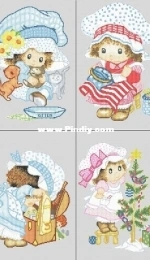 Art & Lar Girls, DN042 Easter Girl, DN039 Fluffy, DN041 Little Needlewoman, Girl with Mirror, Girl with Bowl and Dog, Girl with Kitten, Christmas Girl, Girl with Toybox XSD